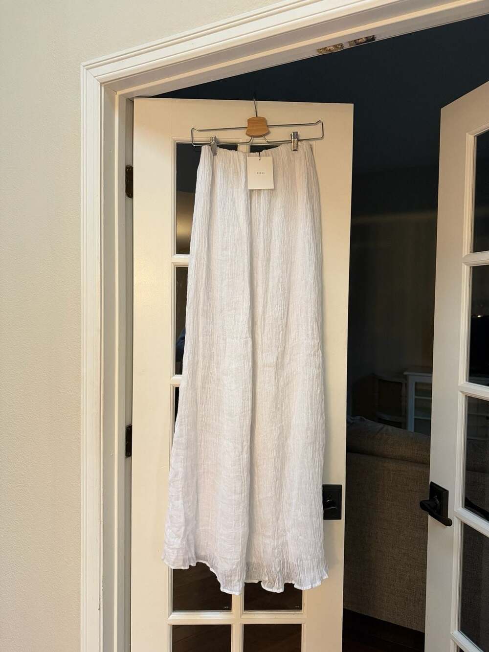 DISSH Nicol White Strapless Midi Dress